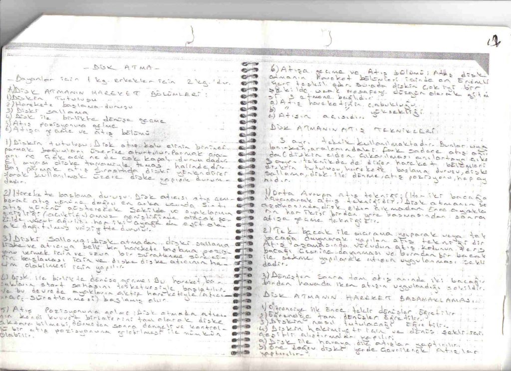 Atletizmde 2. D�neme kadar olan b�l�mler 