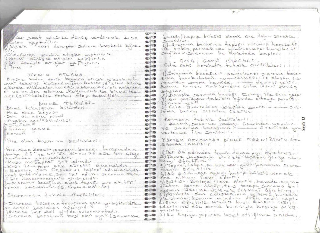 Atletizmde 2. D�neme kadar olan b�l�mler 