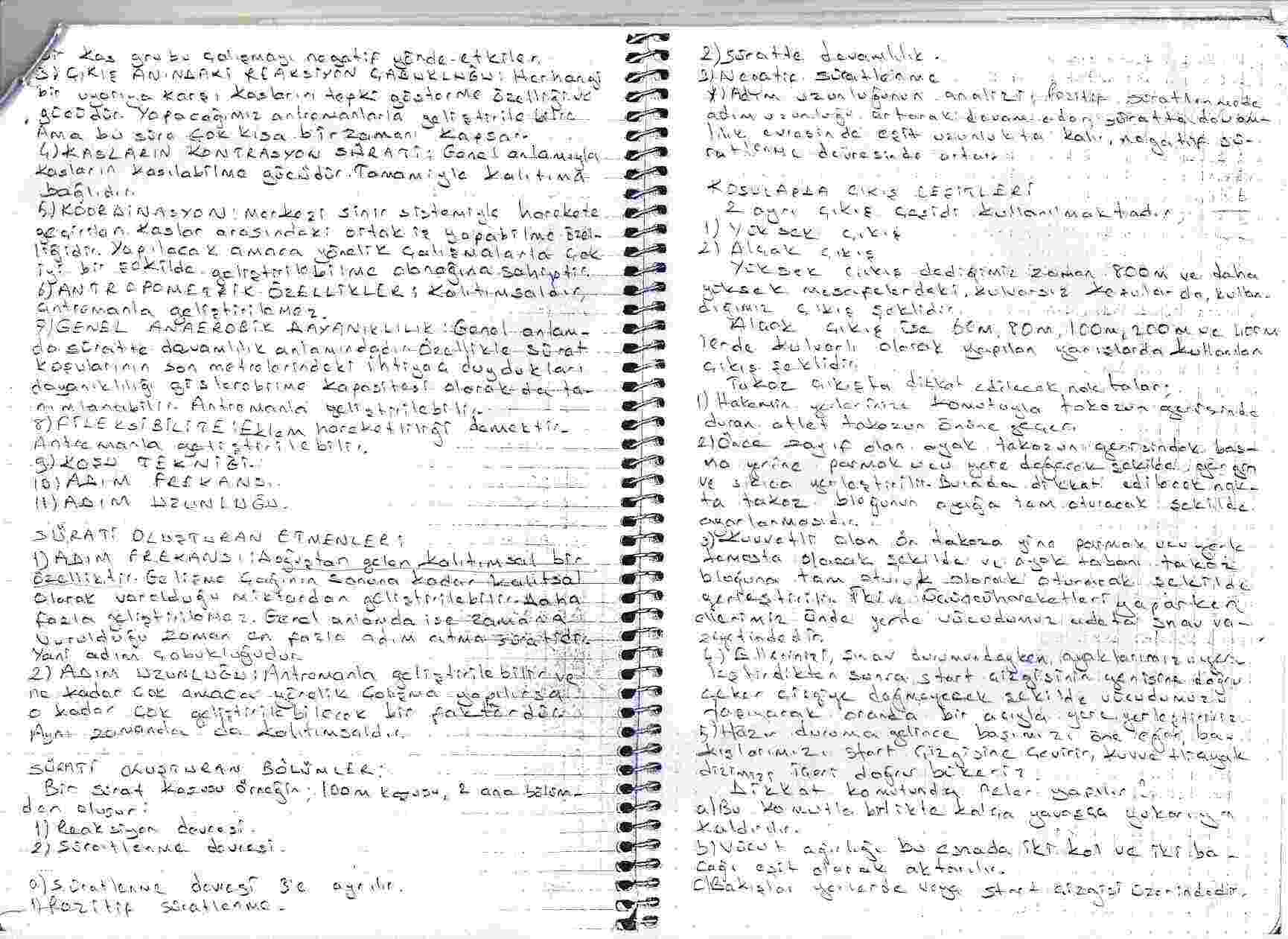 Atletizmde 1. D�neme kadar olan b�l�mler 