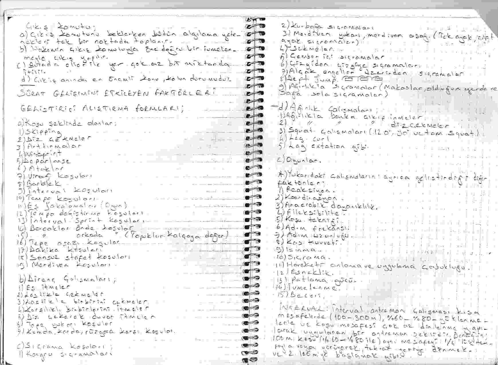 Atletizmde 1. D�neme kadar olan b�l�mler 