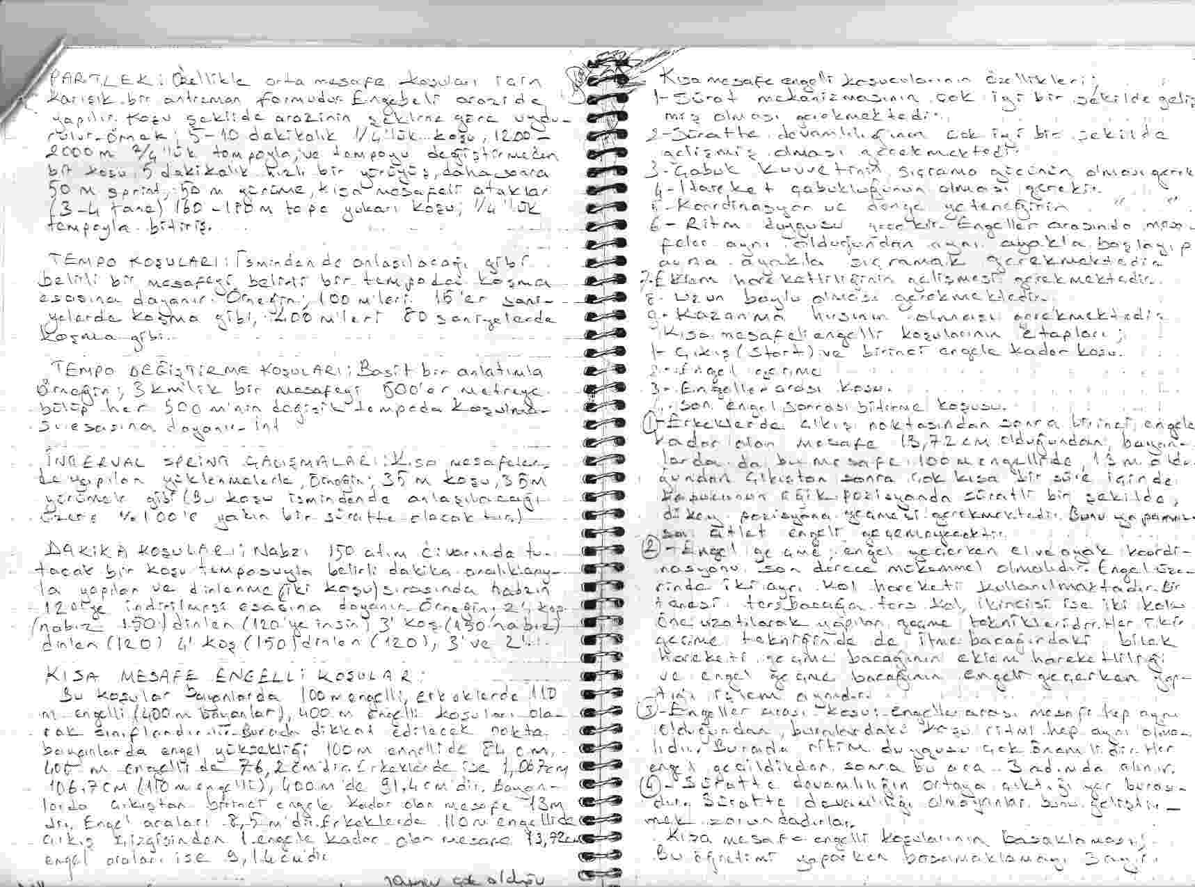 Atletizmde 1. D�neme kadar olan b�l�mler 