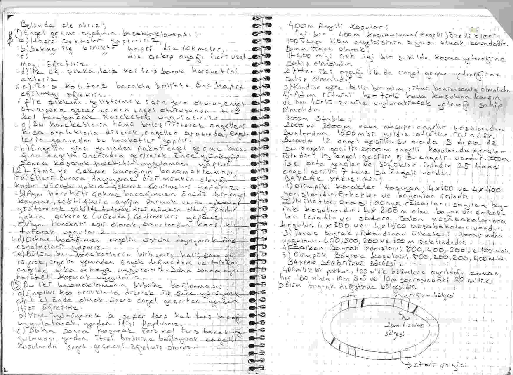 Atletizmde 1. D�neme kadar olan b�l�mler 