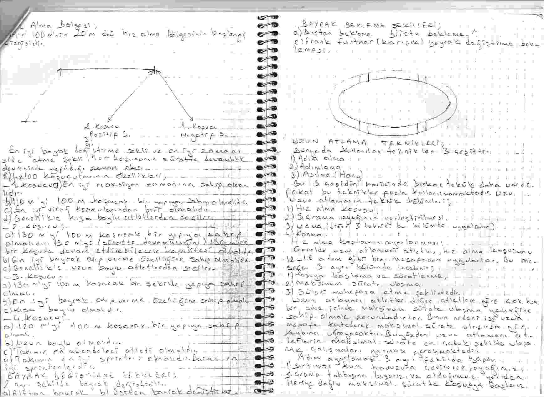 Atletizmde 1. D�neme kadar olan b�l�mler 