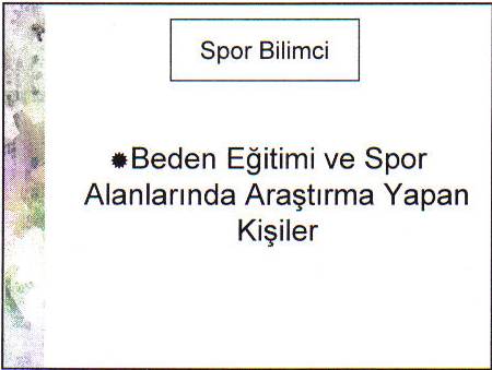 Spor Bilimi - Konu 10 