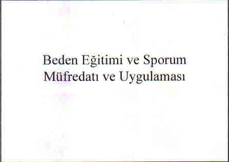 Spor Bilimi - Konu 7 